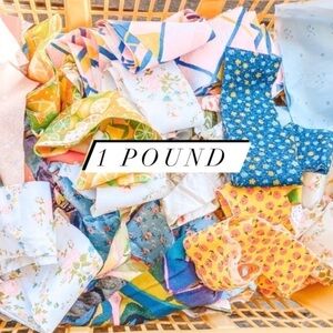 Vintage fabric scraps poshmark packaging 1 lb bag